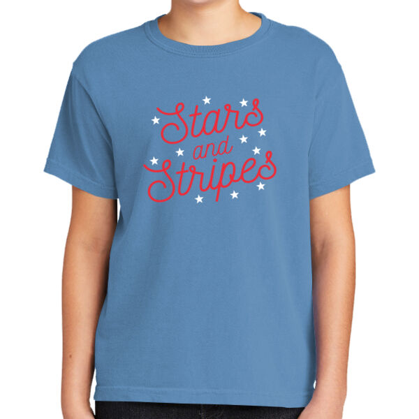 H2T 4th of July 2026 Logo 2 - Youth Heavyweight Ring Spun Tee Thumbnail