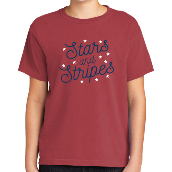 H2T 4th of July 2026 Logo 2 - Youth Heavyweight Ring Spun Tee Thumbnail