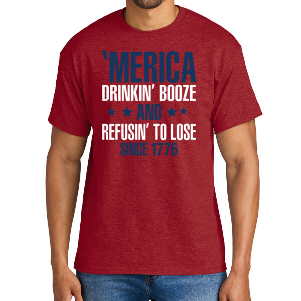 H2T 4th of July 2026 Logo 9 - DryBlend ® 50 Cotton/50 Poly T Shirt Thumbnail