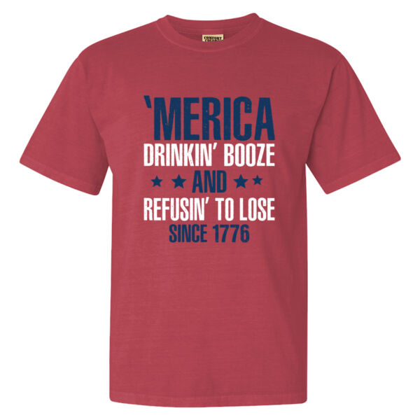 H2T 4th of July 2026 Logo 9 - Garment-Dyed Heavyweight T-Shirt Thumbnail